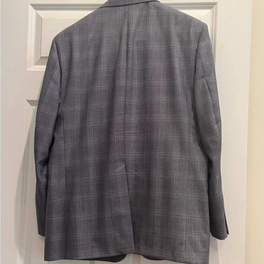 Brooks Brothers Charcoal Checkered Blazer - Picture 2 of 6